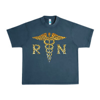 Midnight Navy rn registered nurse leopard lovely nursing student t shirt Urban Heavy Tee - linhVisuals