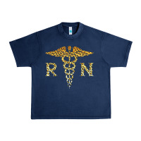 Navy rn registered nurse leopard lovely nursing student t shirt Urban Heavy Tee - linhVisuals