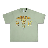 Oil Green rn registered nurse leopard lovely nursing student t shirt Urban Heavy Tee - linhVisuals