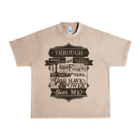 French Oak labyrinth words Urban Heavy Tee - linhVisuals