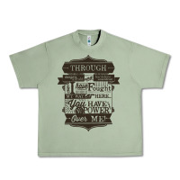 Oil Green labyrinth words Urban Heavy Tee - linhVisuals