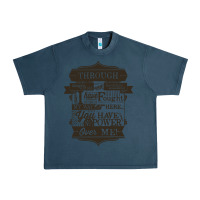 Midnight Navy labyrinth words Urban Heavy Tee - linhVisuals