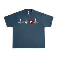 Midnight Navy my heart beats for golf Urban Heavy Tee - linhVisuals