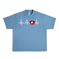 Pebble Blue my heart beats for golf Urban Heavy Tee - linhVisuals