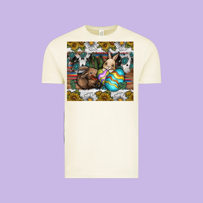 Easter Vintage Tee Designed By Cowhidedigitalart
