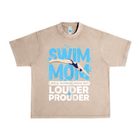 French Oak womens swimmer swim mom louder prouder sports mother t shirt t shirt Urban Heavy Tee - linhVisuals