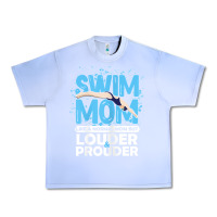 Grape Ice womens swimmer swim mom louder prouder sports mother t shirt t shirt Urban Heavy Tee - linhVisuals