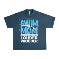 Midnight Navy womens swimmer swim mom louder prouder sports mother t shirt t shirt Urban Heavy Tee - linhVisuals