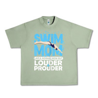 Oil Green womens swimmer swim mom louder prouder sports mother t shirt t shirt Urban Heavy Tee - linhVisuals