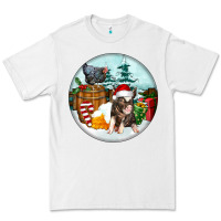 White Christmas Pig With Chicken Premium Tee - FaDigitalArtStudio