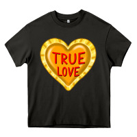 Asphalt valentine's day hearts Heavy Core Tee - FaDigitalArtStudio