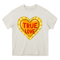 Cream valentine's day hearts Heavy Core Tee - FaDigitalArtStudio