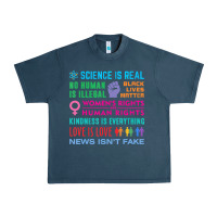Midnight Navy science is real , black lives matter , love is love , equality , kindn Urban Heavy Tee - linhVisuals