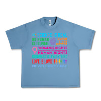 Pebble Blue science is real , black lives matter , love is love , equality , kindn Urban Heavy Tee - linhVisuals