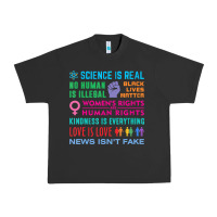 Pigment Black science is real , black lives matter , love is love , equality , kindn Urban Heavy Tee - linhVisuals