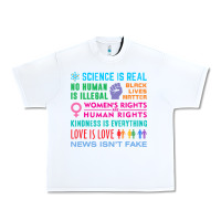 White science is real , black lives matter , love is love , equality , kindn Urban Heavy Tee - linhVisuals