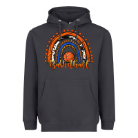 Smoke Basketball Rainbow Heavyweight Hoodie - RanaPortraitStore