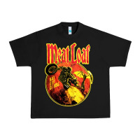 Black vintage meatloaf bat out of hell Urban Heavy Tee - linhVisuals