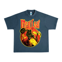 Midnight Navy vintage meatloaf bat out of hell Urban Heavy Tee - linhVisuals