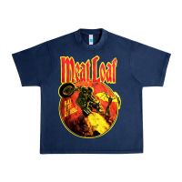 Navy vintage meatloaf bat out of hell Urban Heavy Tee - linhVisuals