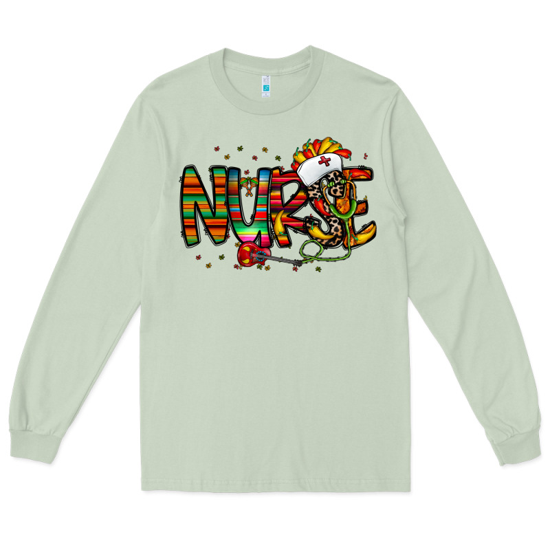 Nurse Taco Mexico Long Sleeve Tee by CowhideDigitalArt | Teevron