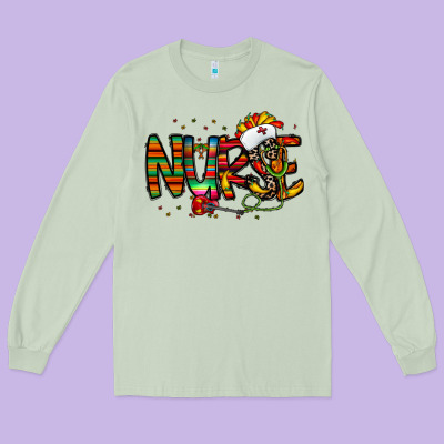 Nurse Taco Mexico Long Sleeve Tee Designed By Cowhidedigitalart