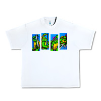 White arcade turtles Urban Heavy Tee - linhVisuals