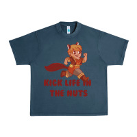 Midnight Navy kick life in the nuts   squirrel girl Urban Heavy Tee - linhVisuals