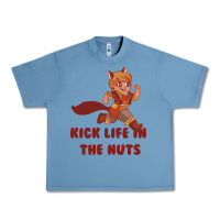 Pebble Blue kick life in the nuts   squirrel girl Urban Heavy Tee - linhVisuals