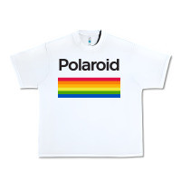 White polaroid color spectrum horizontal Urban Heavy Tee - linhVisuals