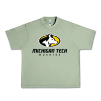 Oil Green michigan tech huskies Urban Heavy Tee - linhVisuals