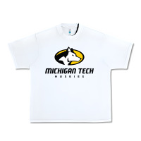 White michigan tech huskies Urban Heavy Tee - linhVisuals