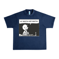 Navy my anxieties have anxieties   peanuts Urban Heavy Tee - linhVisuals