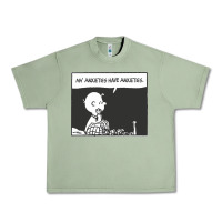 Oil Green my anxieties have anxieties   peanuts Urban Heavy Tee - linhVisuals