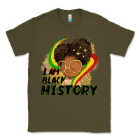 Army Green I am black history Classic Tee - FaDigitalArtStudio