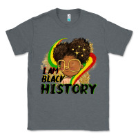 Charcoal Heather I am black history Classic Tee - FaDigitalArtStudio