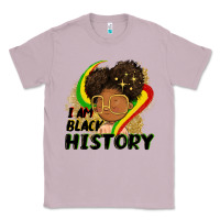 Lilac I am black history Classic Tee - FaDigitalArtStudio