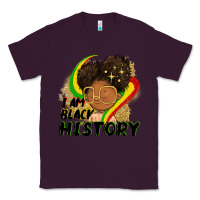 Plum I am black history Classic Tee - FaDigitalArtStudio