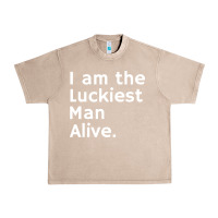 French Oak luckiest man alive Urban Heavy Tee - linhVisuals