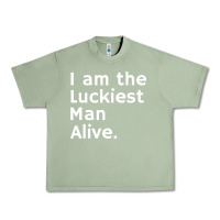 Oil Green luckiest man alive Urban Heavy Tee - linhVisuals