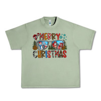 Oil Green merry christmas Urban Heavy Tee - CowhideDigitalArt