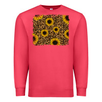 Cardinal leopard sunflowers background Premium Sweatshirt - RanaPortraitStore
