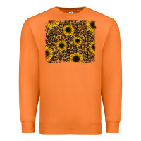 Carrot leopard sunflowers background Premium Sweatshirt - RanaPortraitStore