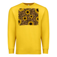 Lemon leopard sunflowers background Premium Sweatshirt - RanaPortraitStore