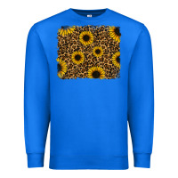 True Royal leopard sunflowers background Premium Sweatshirt - RanaPortraitStore