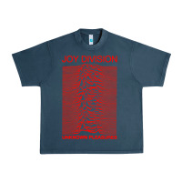 Midnight Navy joy division Urban Heavy Tee - linhVisuals