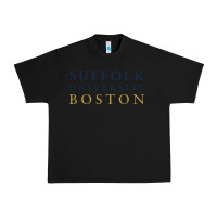 Black suffolk university Urban Heavy Tee - linhVisuals