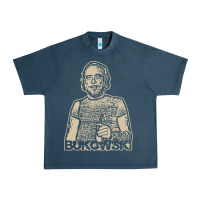 Midnight Navy vintage charles bukowski Urban Heavy Tee - linhVisuals