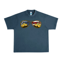 Midnight Navy Bus Driver Sunglasses Urban Heavy Tee - Jasminsmagicworld