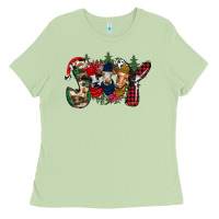 Matcha joy Christmas cows Ladies Tee - CowhideDigitalArt